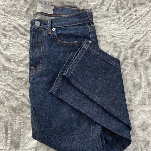 Everlane Denim - Everlane Mid-Rise Skinny Jean Ankle Dark Indigo